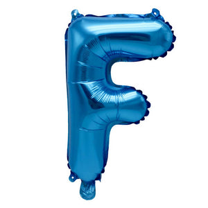 16" Blue A-Z Alphabet Letter F Foil Balloon