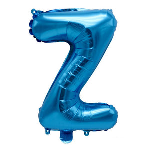 16" Blue A-Z Alphabet Letter Z Foil Balloon