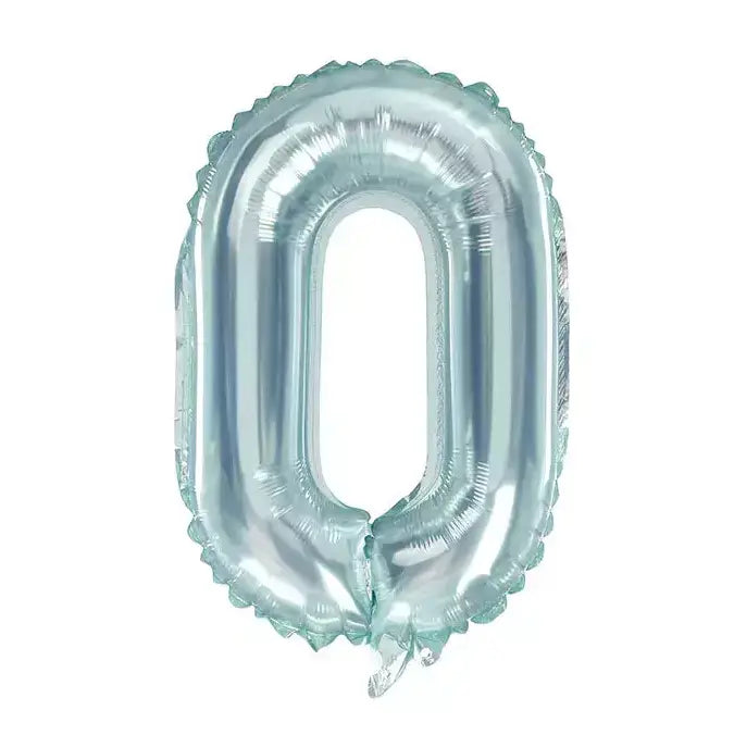 16" Candy Crystal Jelly 0-9 Number Foil Balloon number 0