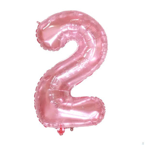 16" Candy Crystal Jelly 0-9 Number Foil Balloon number 2