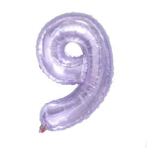 16" Candy Crystal Jelly 0-9 Number Foil Balloon number 9