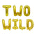 16 Inch Gold TWO WILD Foil Balloon Banner