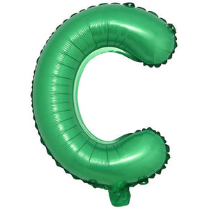 16" Green A-Z Alphabet Letter Foil Balloon - Party Decorations - letter c