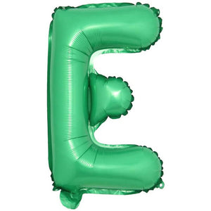 16" Green A-Z Alphabet Letter Foil Balloon - Party Decorations - letter e