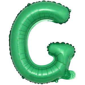16" Green A-Z Alphabet Letter Foil Balloon - Party Decorations - letter g