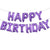16" Purple HAPPY BIRTHDAY Foil Balloon Banner