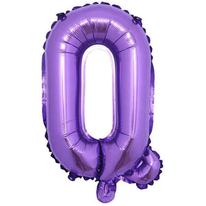 16" Purple A-Z Alphabet Letter Foil Balloon - letter q