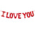 40cm Rose Gold 'I LOVE YOU' Foil Balloon Banner - Valentine's Day, Proposal and Wedding Party Decorations