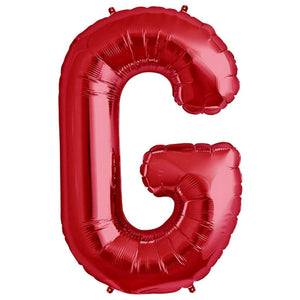 16 Inch Red Alphabet Letter g air filled Foil Balloon