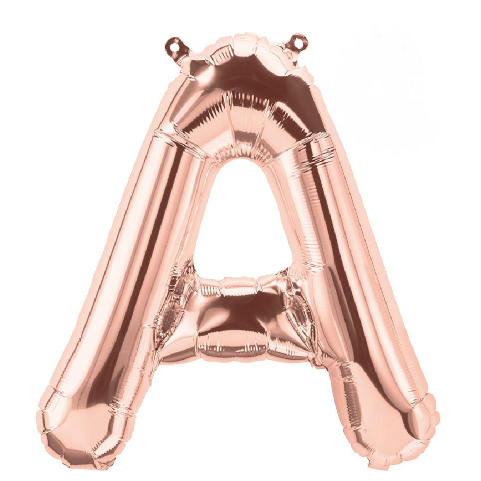 16-inch Rose Gold A-Z Alphabet Letter Foil Balloon