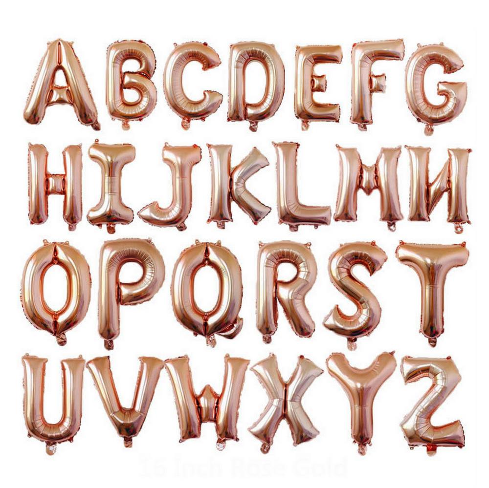 Letter Foil Balloons - Balloon Phrases, Banners, Party Supplies ...