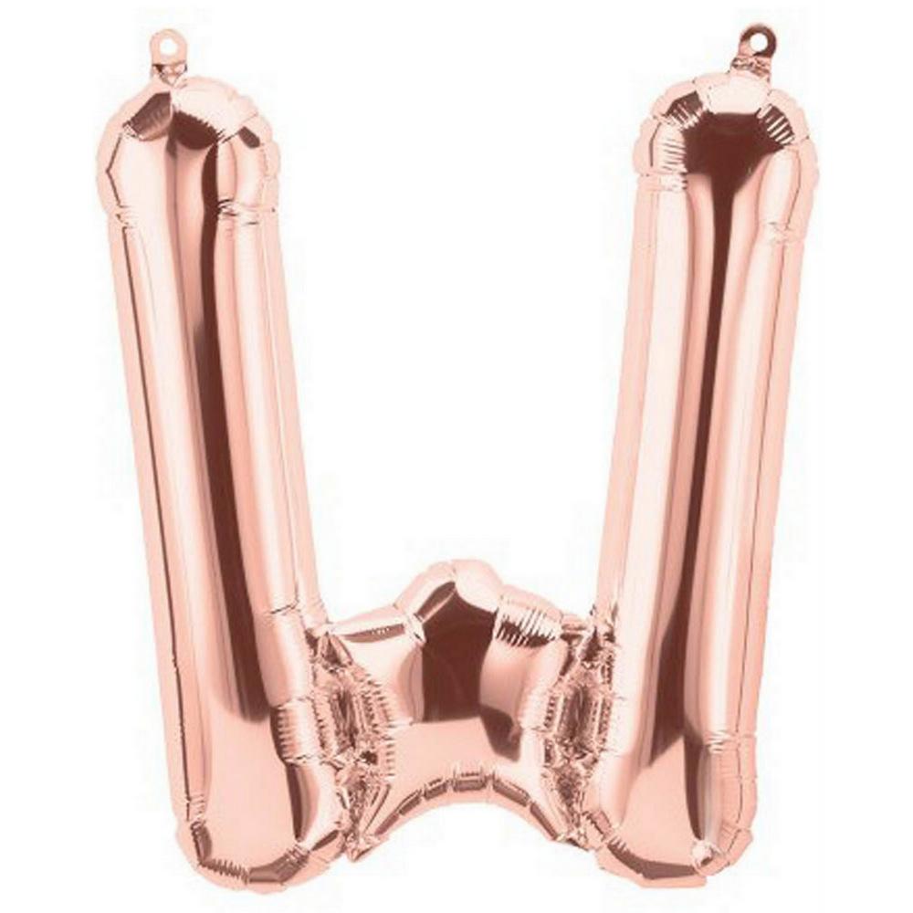 16 inch Rose Gold A-Z Alphabet Letters and 0-9 Numbers Foil Balloons - Create Your Own Phrases and Numbers - Online Party Supplies