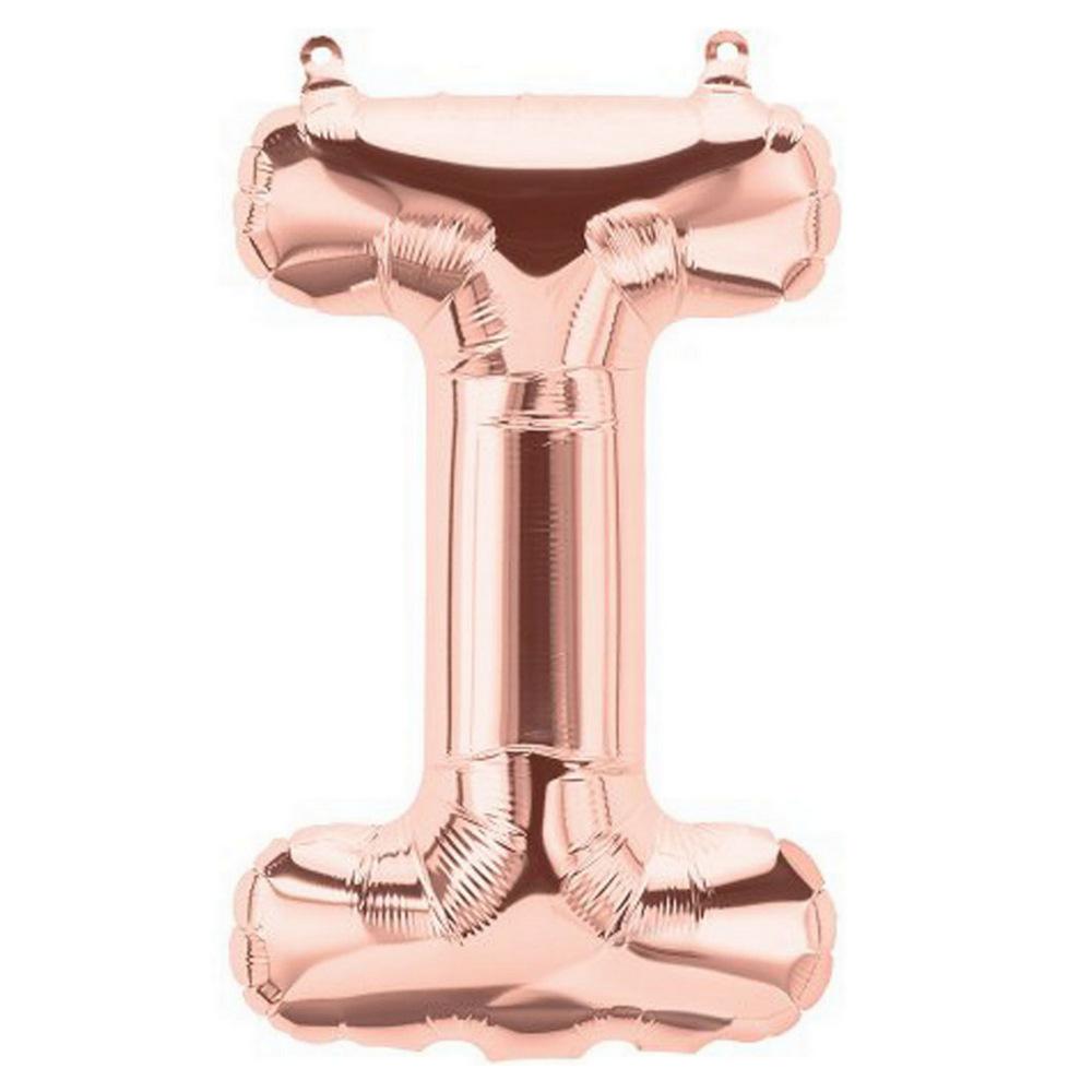 16 inch Rose Gold A-Z Alphabet Letters and 0-9 Numbers Foil Balloons - Create Your Own Phrases and Numbers - Online Party Supplies
