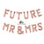 16 Inch Rose Gold 'FUTURE MR & MRS' Foil Balloon Banner - Online Party Supplies