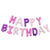 16" Matte Pink Purple Magical Unicorn HAPPY BIRTHDAY Foil Letter Balloon Banner - Online Party Supplies