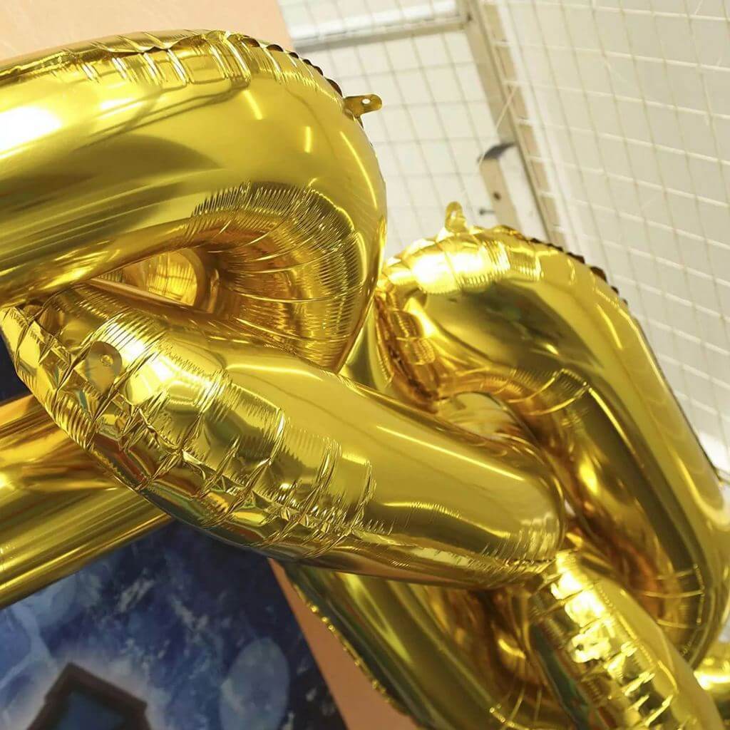 40" Gold Chain Link Balloon Garland Disco Dance Hip Hop 70s 80s 90s Party Online Party Supplies Australia