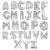 Online Party Supplies 16" Silver A-Z Alphabet Letter Air Filled Foil Balloon - Party Decorations