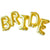 16" Gold 'BRIDE' Foil Balloon Banner - Bridal Shower, Hen Party and Wedding Party Wall Backdrop Decorations