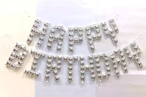 Video Game Pixel HAPPY BIRTHDAY Foil Balloon Banner - Metallic Silver