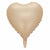 18" Matte Caramel Heart Shaped Foil Balloon