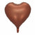 18" matte Chocolate Heart Shaped Foil Balloon