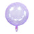 18" Crystal Clear Pastel Purple Round Foil Balloon