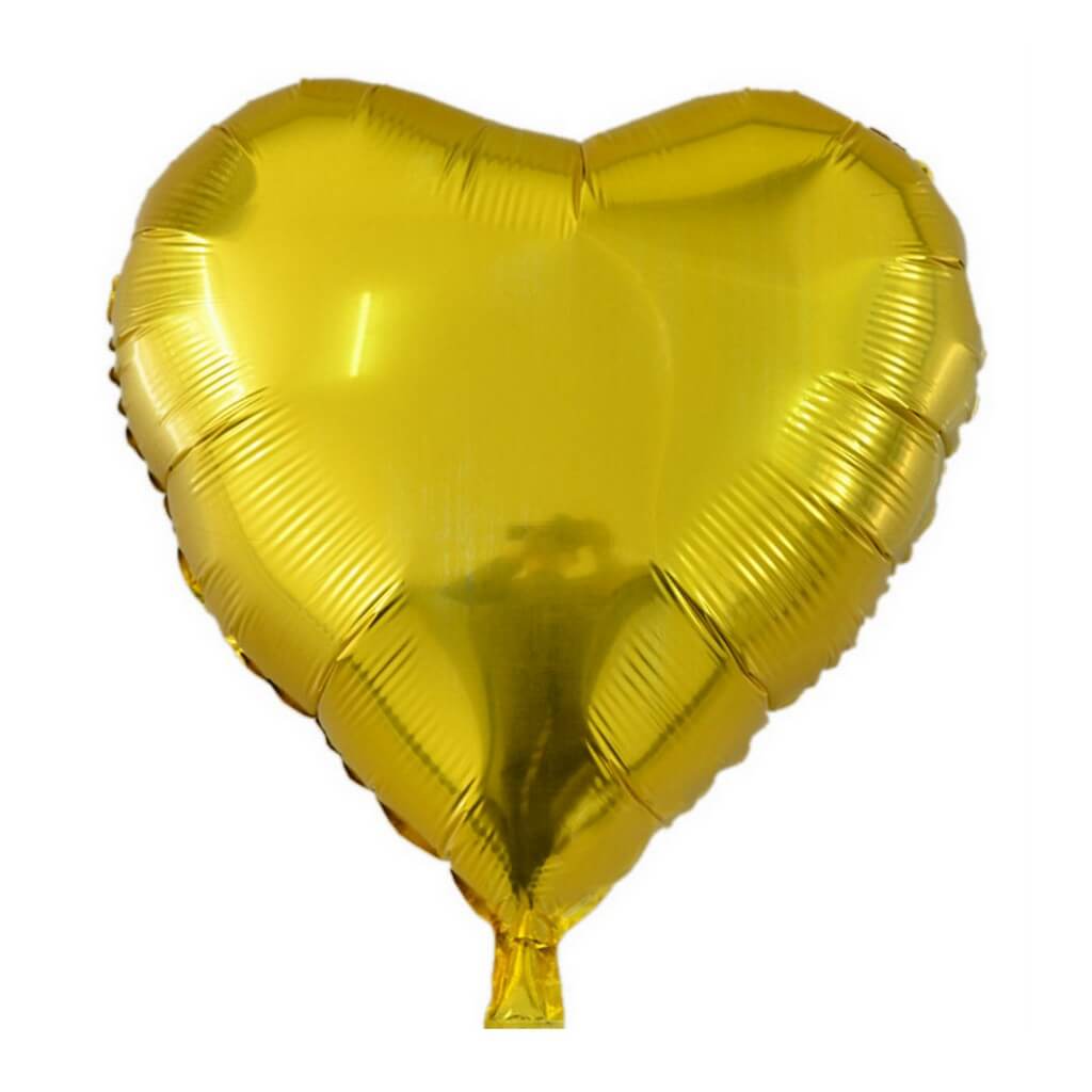 18" Online Party Supplies Multicoloured Heart Shaped Foil Party Balloon