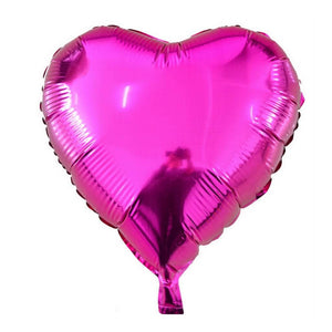 18" Online Party Supplies Hot Pink Heart Shaped Foil Party Balloon