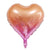 18" Gradient Orange Pink Heart Shaped Foil Balloon