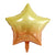 18" Gradient Orange Yellow star Shaped Foil Balloon