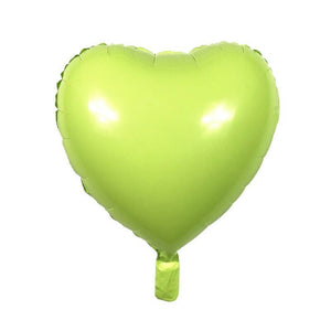 18" Online Party Supplies Pastel Green Candy Macaron Heart Shaped Foil Balloon