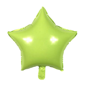 18" Online Party Supplies Pastel Green Candy Macaron Star Shaped Foil Balloon