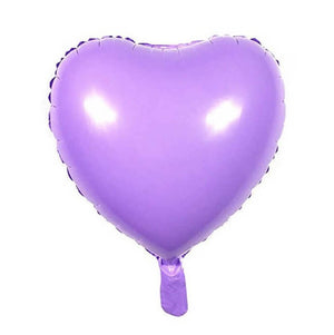 18" Online Party Supplies Pastel Lilac Purple Candy Macaron Heart Shaped Foil Balloon