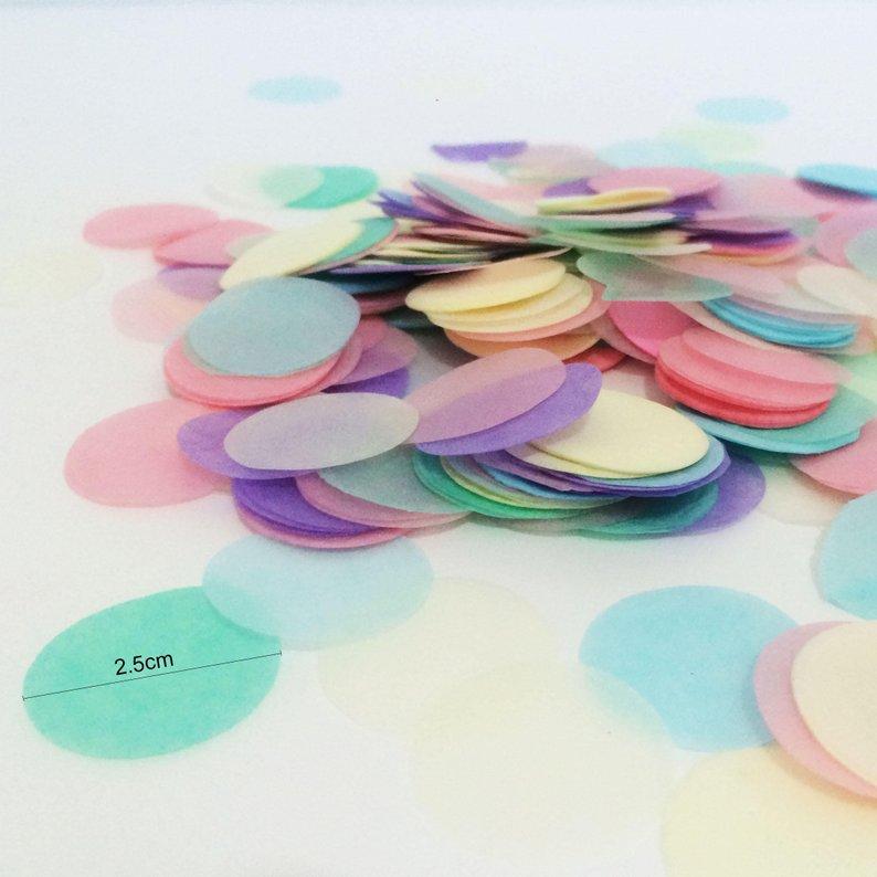 18-inch Pre-filled Tissue Paper Rainbow Confetti Latex Balloon