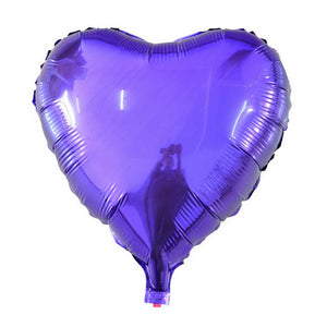 18" Online Party Supplies Purple Heart Shaped Foil Party Balloon