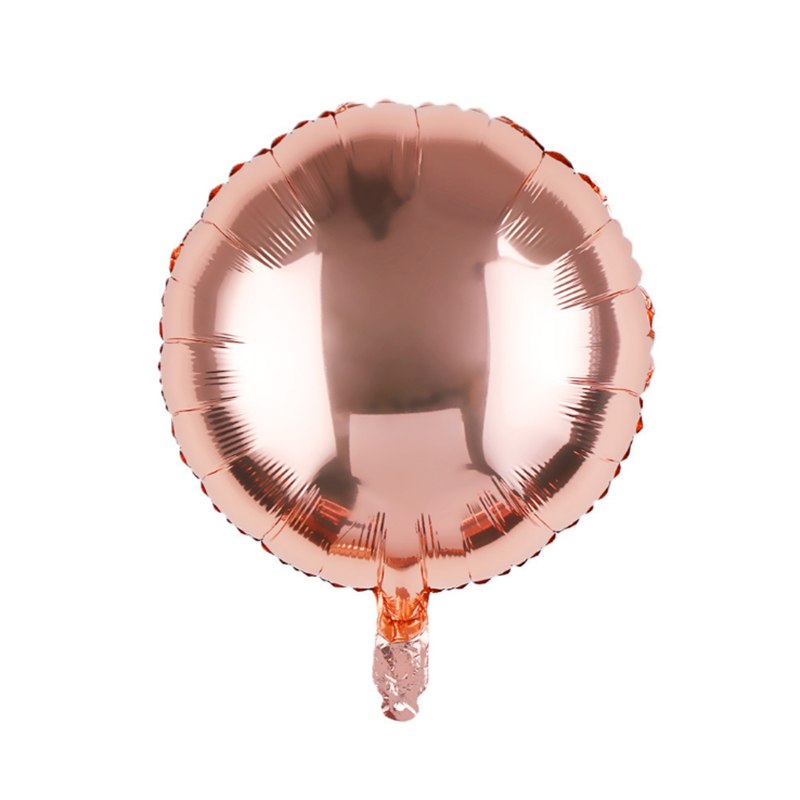 18" Rose Gold Round Shaped Foil Balloon - ROUND02