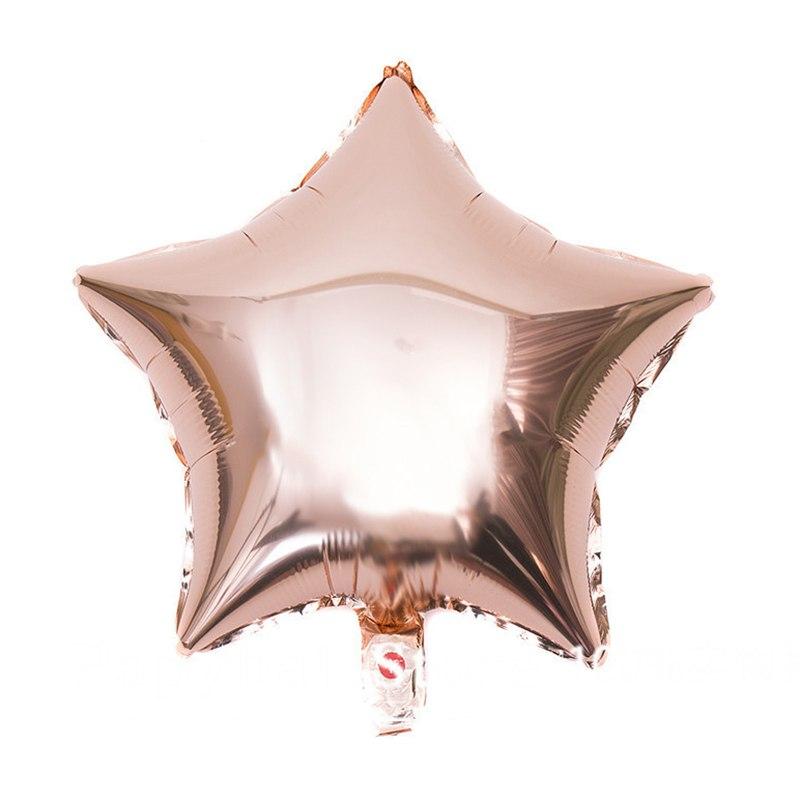 18 Inch Rose Gold Star Shaped Foil Balloon - Online Party Supplies