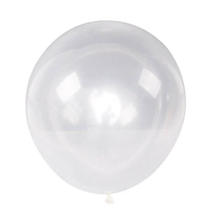 18" Round Clear Transparent Latex Balloon