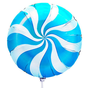 18" Online Party Supplies blue Swirl Sweet Candy Lollipop Balloon Candyland Buffet Party Theme