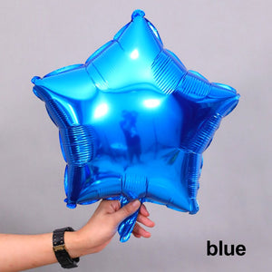 18 Inch Metallic Blue Star Foil Balloon