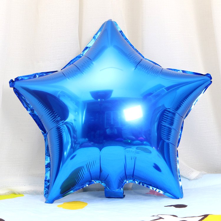 18 Inch Metallic Blue Star Foil Balloon