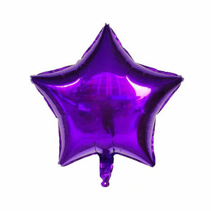 18 Inch Metallic Purple Star Foil Balloon