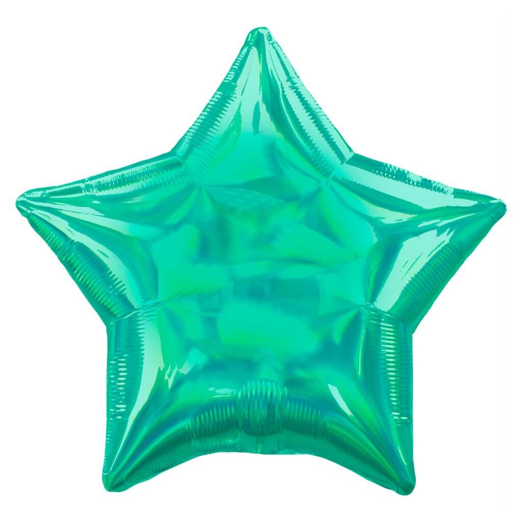 18" Neon Green Star Shaped Foil Balloon