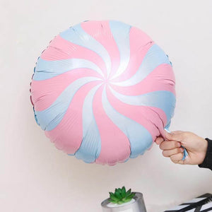 18" Online Party Supplies Pastel baby pink Swirl Sweet Candy Lollipop Balloon Candy land Party Theme