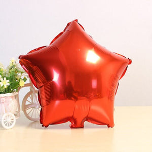 18 Inch Red Star Shaped Foil Balloon