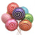 18" Online Party Supplies spiral red Sweet Candy Lollipop Balloon Candyland Buffet Party Theme