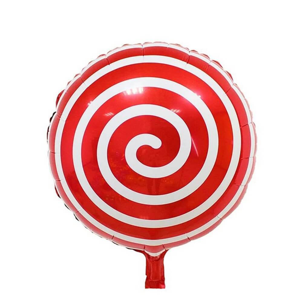 18" Online Party Supplies spiral red Sweet Candy Lollipop Balloon Candyland Buffet Party Theme