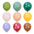 18" Vintage Retro Colour Latex Balloon - Multi Colours