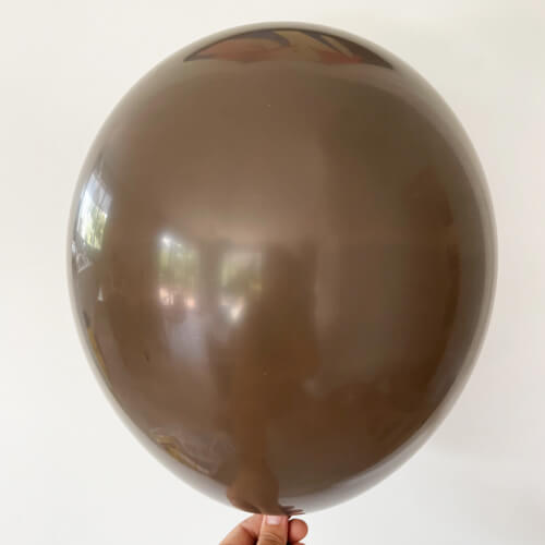 18" Vintage Retro Colour Latex Balloon - khaki