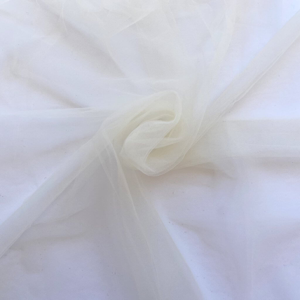 Ivory Soft Tulle Tutu Fabric - 1m x 1.5m